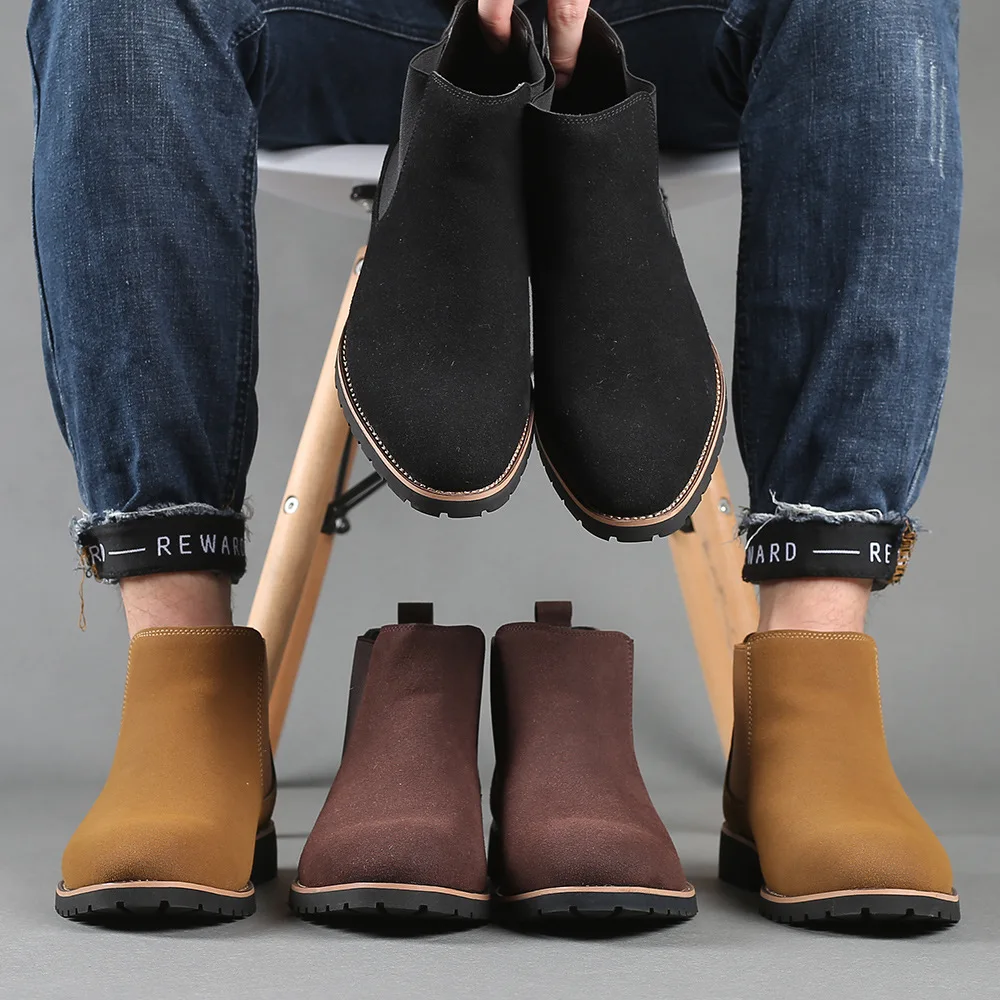 รองเท้าบูทหุ้มข้อผู้ชาย สไตล์อ - Chelsea Boots Men บทวิจารณ์และราคา