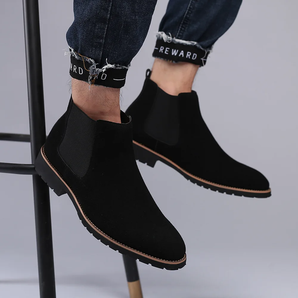 รองเท้าบูทหุ้มข้อผู้ชาย สไตล์อ - Chelsea Boots Men บทวิจารณ์และราคา