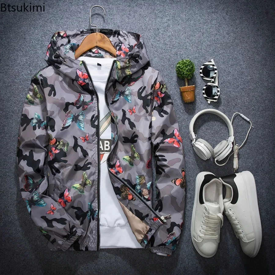 เสื้อแจ็คเก็ตมีฮู้ดลายพรางผู้ช - Mens Fashion Young บทวิจารณ์และราคา