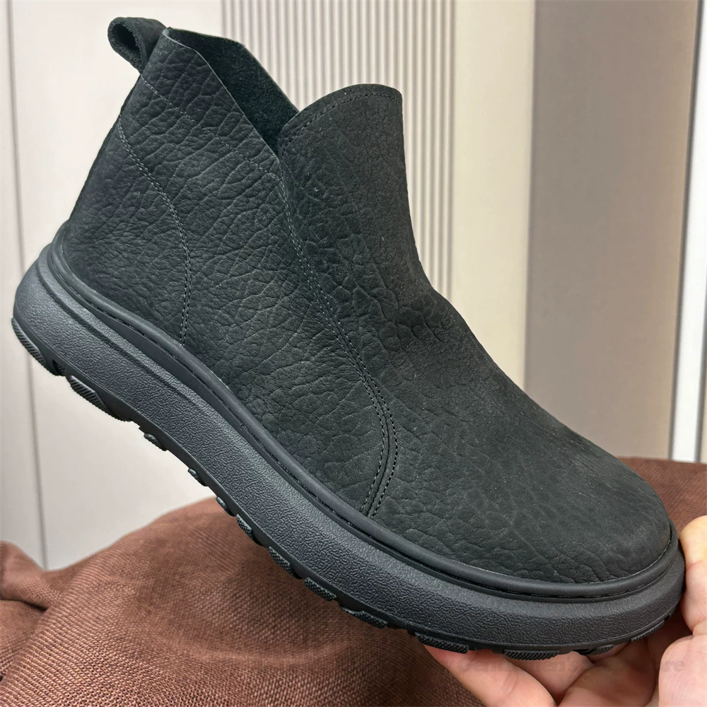 รองเท้าบูทหนังผู้ชายแบบสั้นหุ้ - Chelsea Boots Men บทวิจารณ์และราคา