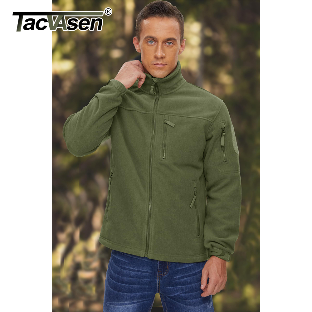 TACVASEN เสื้อแจ็คเก็ตขนแกะผู้ - Windbreaker Men Zip บทวิจารณ์และราคา