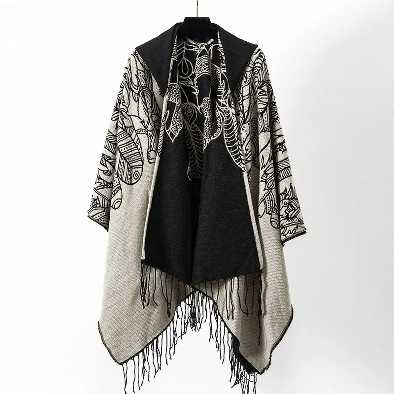 Vintage Cape Coat Fringe Ponch - Mens Fashion Poncho บทวิจารณ์และราคา