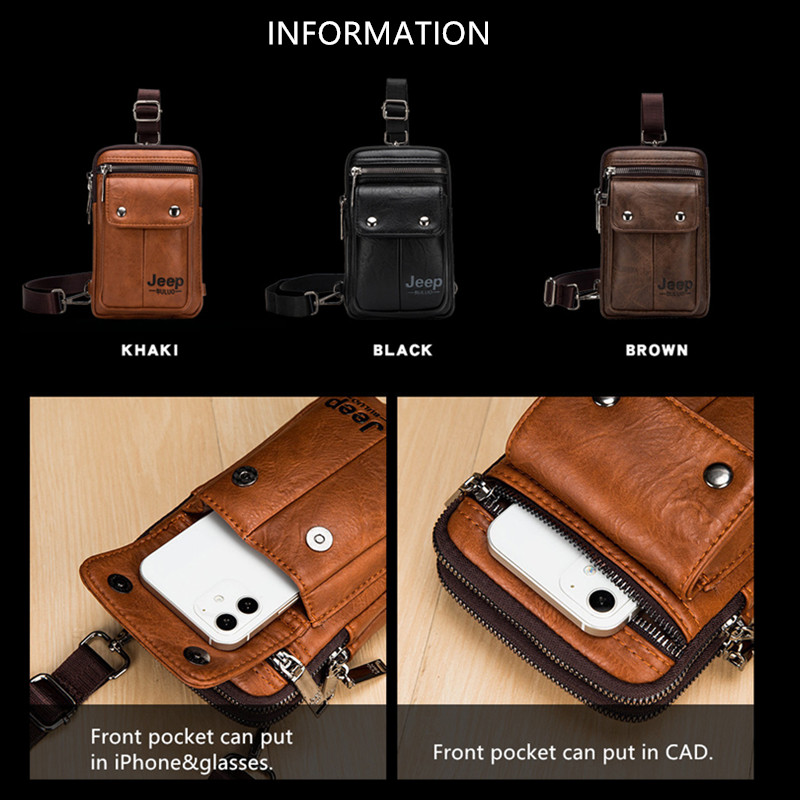 JEEP BULUO ขนาดเล็ก Multi-Func - Fashion Harness Men บทวิจารณ์และราคา