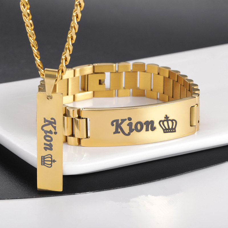 สร้อยคอชื่อผู้ชายกำหนดเองได้ชุ - Men Fashion Rave บทวิจารณ์และราคา