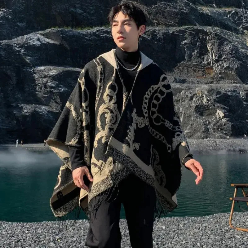 เสื้อคลุมผู้หญิง 2026 เสื้อคลุ - Mens Fashion Poncho บทวิจารณ์และราคา