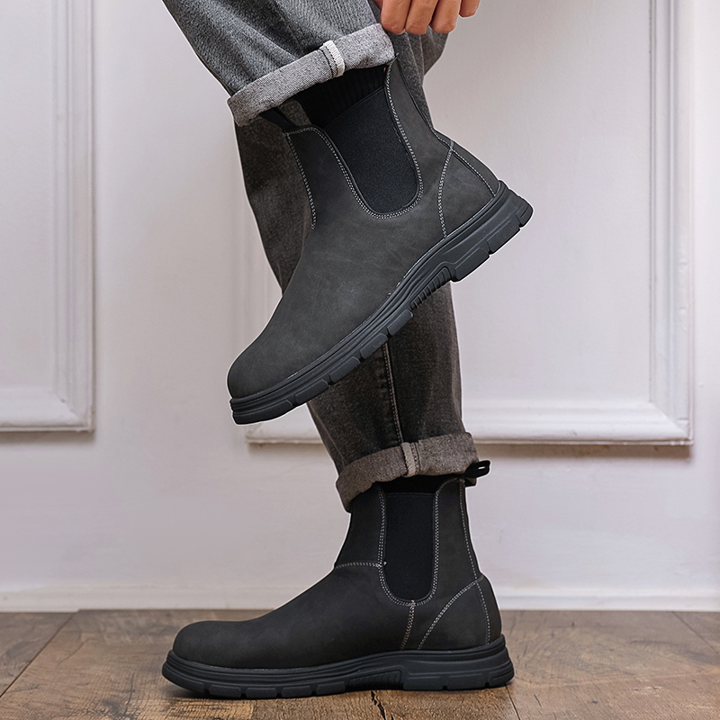 รองเท้าบูทหุ้มข้อสูงสำหรับผู้ช - Chelsea Boots Men บทวิจารณ์และราคา