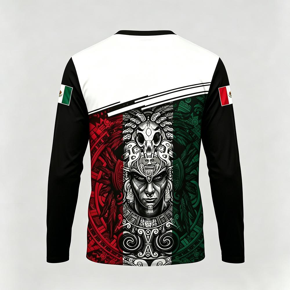 เสื้อยืดแขนยาวพิมพ์ลายธีมเม็กซ - Mens Fashion Mexico บทวิจารณ์และราคา