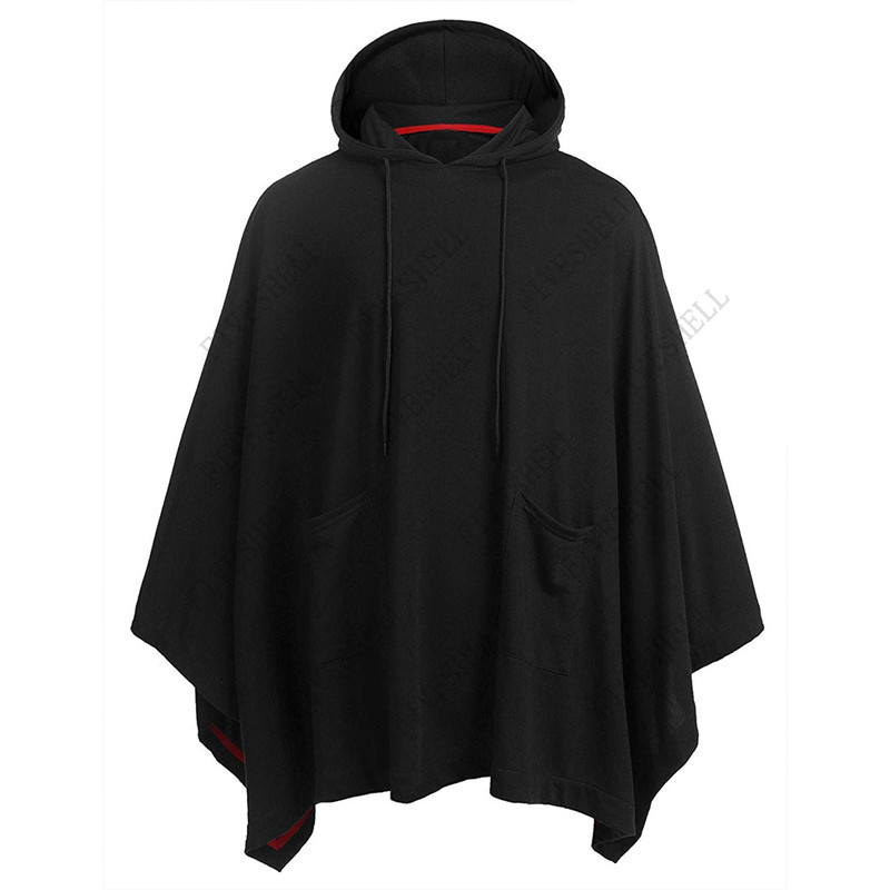 เสื้อคลุมปอนโชแบบลำลองสำหรับทุ - Mens Fashion Poncho บทวิจารณ์และราคา
