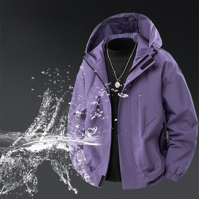 เสื้อแจ็คเก็ตกันน้ำแบบยูนิเซ็ก - Windbreaker Men Zip บทวิจารณ์และราคา
