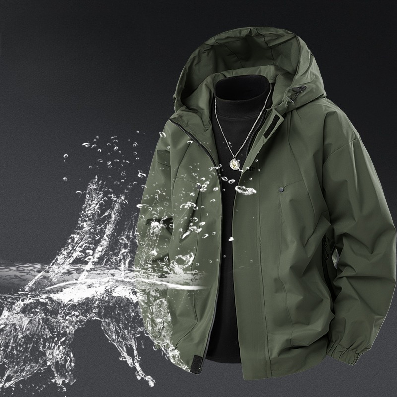 เสื้อแจ็คเก็ตกันน้ำแบบยูนิเซ็ก - Windbreaker Men Zip บทวิจารณ์และราคา