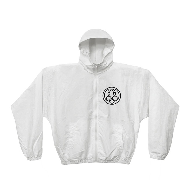 เสื้อแจ็คเก็ตมีฮู้ดกันลม Kanye - Windbreaker Men Zip บทวิจารณ์และราคา