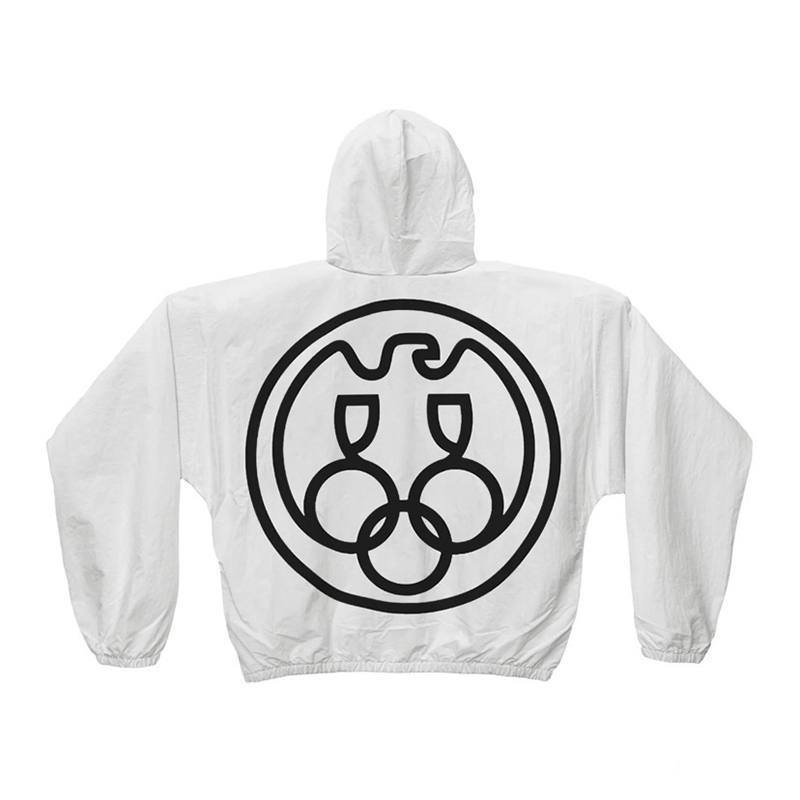 เสื้อแจ็คเก็ตมีฮู้ดกันลม Kanye - Windbreaker Men Zip บทวิจารณ์และราคา