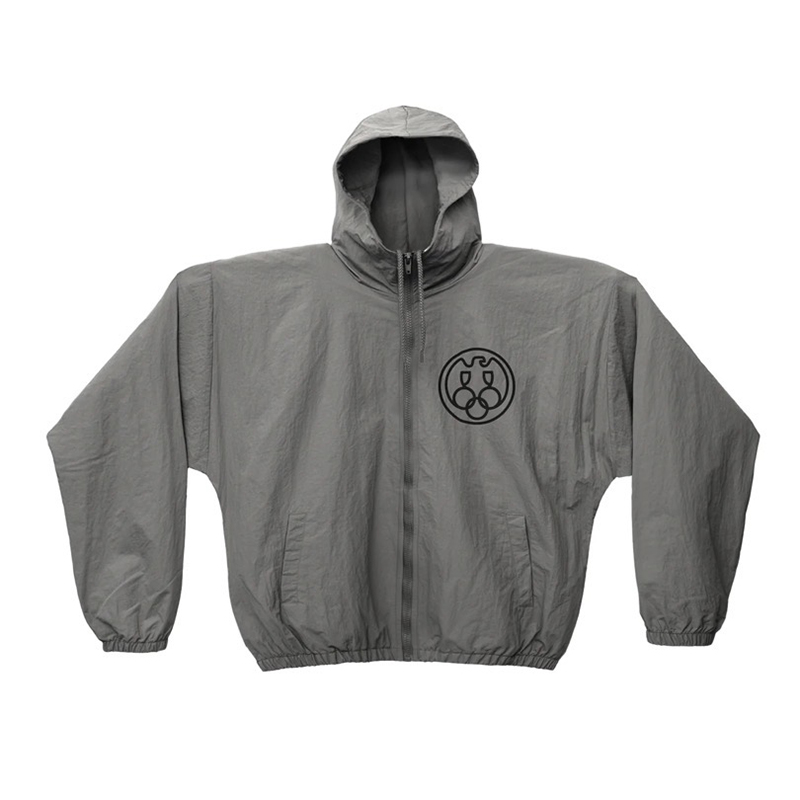 เสื้อแจ็คเก็ตมีฮู้ดกันลม Kanye - Windbreaker Men Zip บทวิจารณ์และราคา