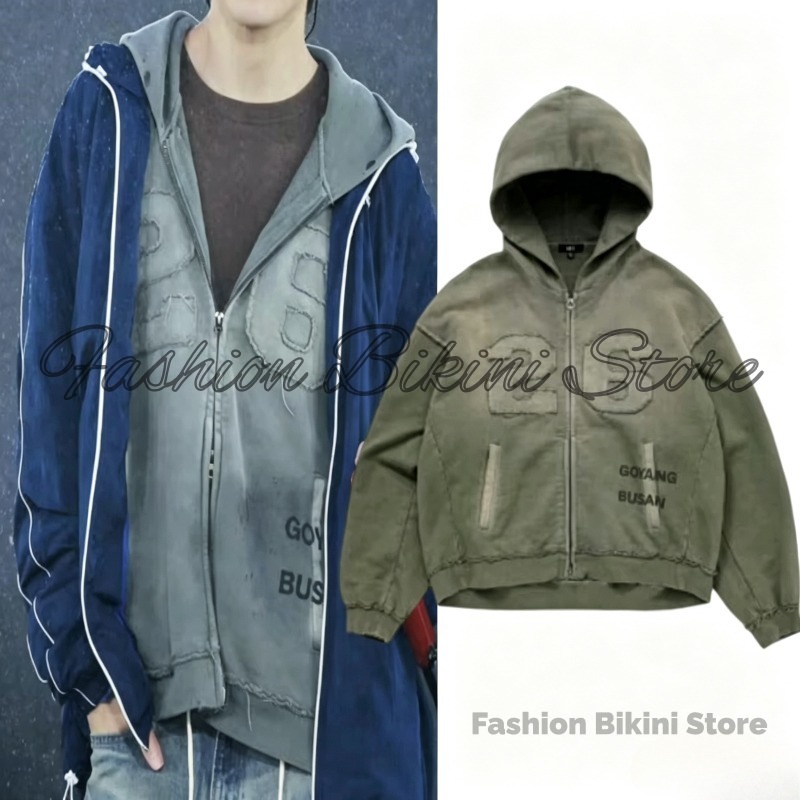 เสื้อแจ็คเก็ตกันลมมีฮู้ดสีเทาไ - Windbreaker Men Zip บทวิจารณ์และราคา