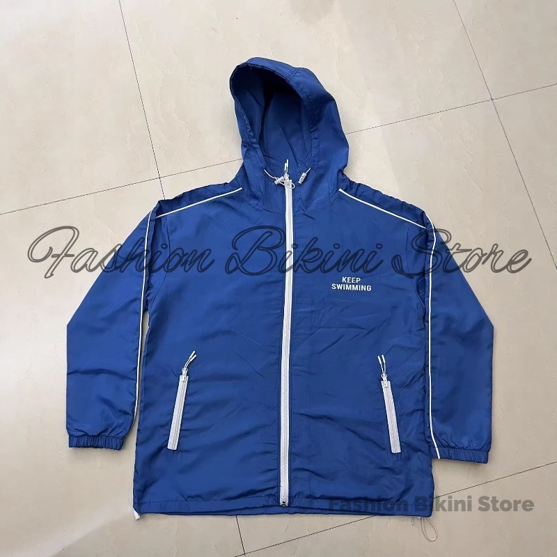 เสื้อแจ็คเก็ตกันลมมีฮู้ดสีเทาไ - Windbreaker Men Zip บทวิจารณ์และราคา